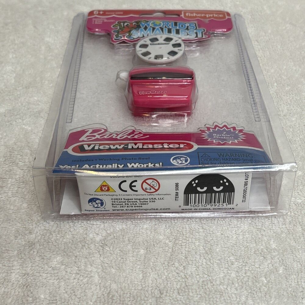 Worlds Smallest Barbie View-Master Mini Working Toy Super Impulse 5086 New - Picture 3 of 11
